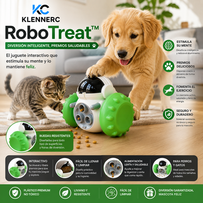 RoboTreat™ Dispensador De Alimentos Forma De Robot