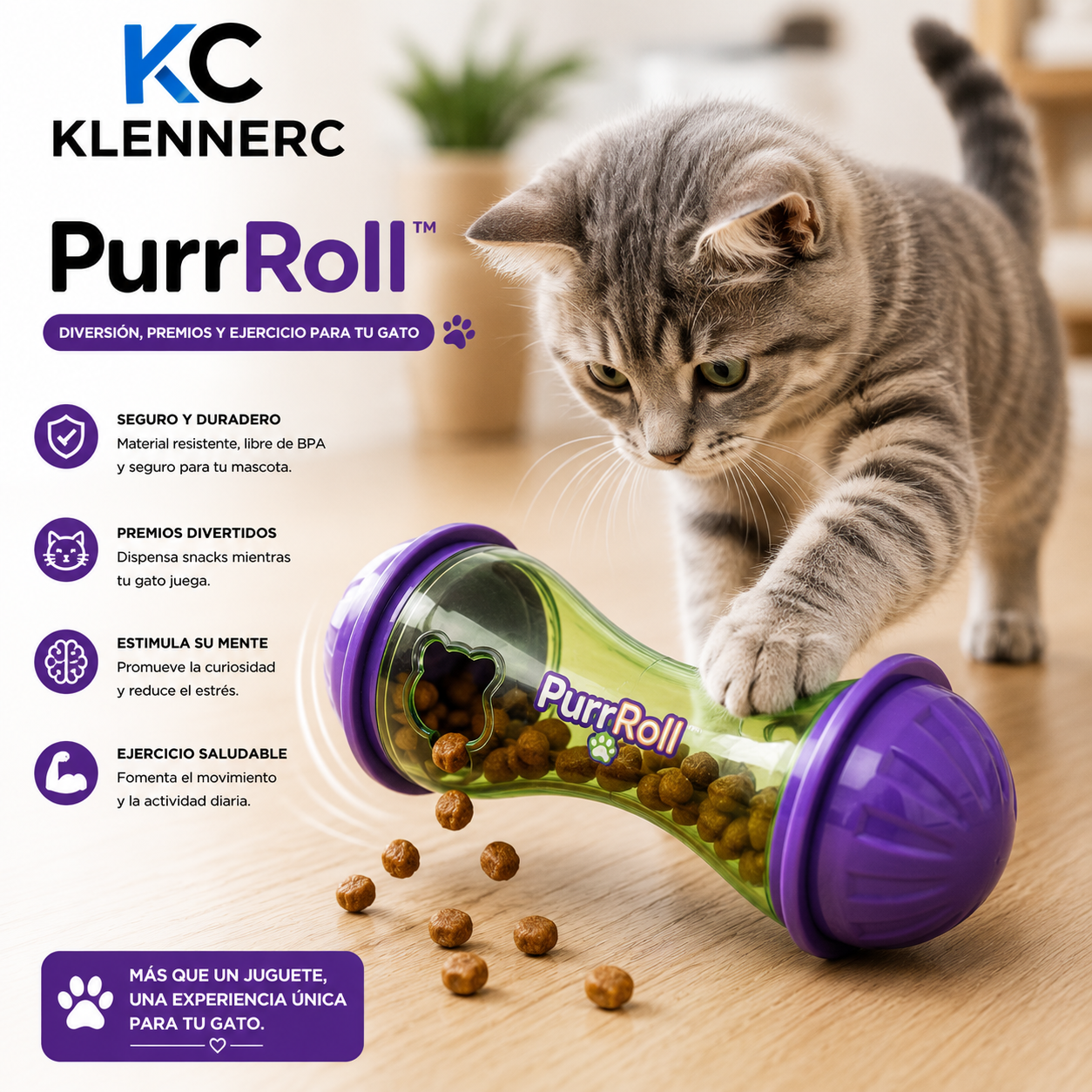 PurrRoll™ Juguete interactivo creativo para gatos