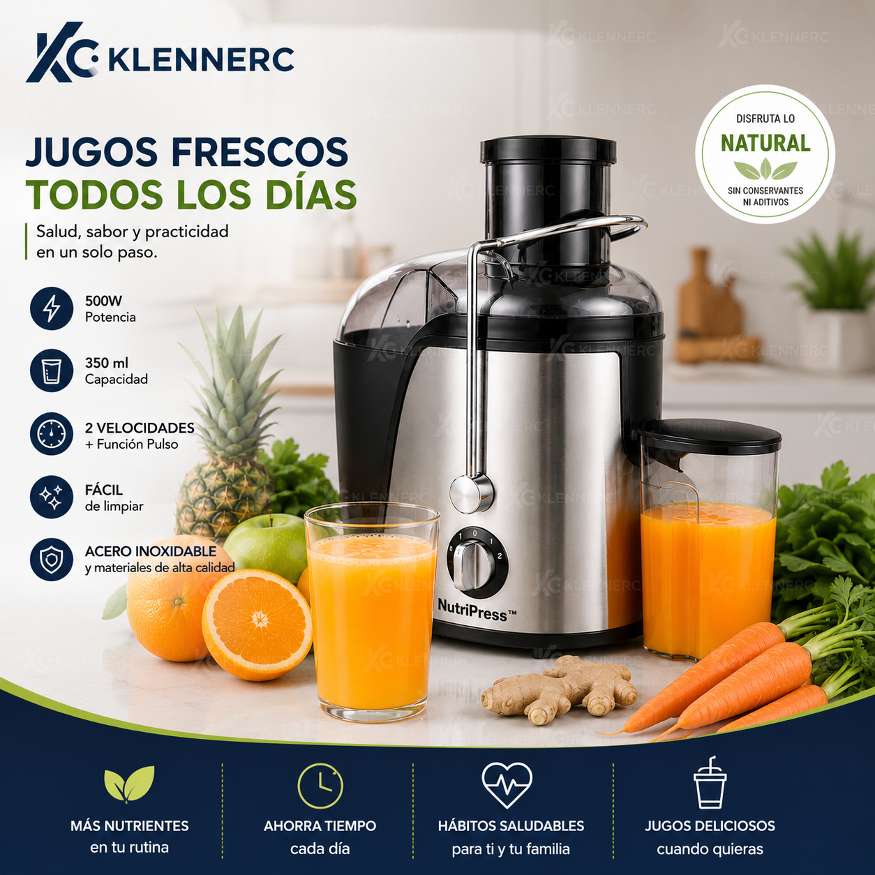 NutriPress™ Extractor De Jugos Sumo Verduras Frutas