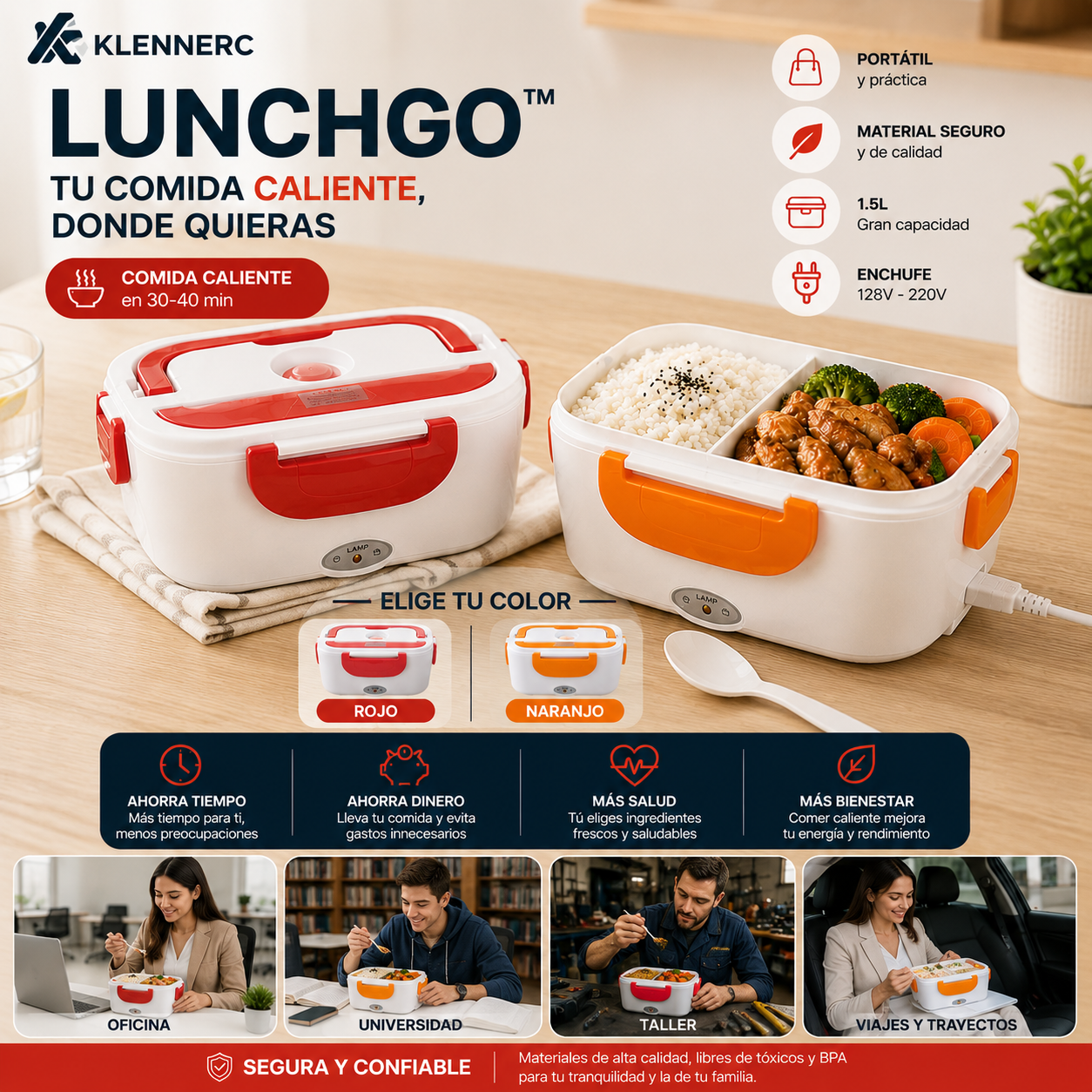 LunchGo™ Lonchera Electrica