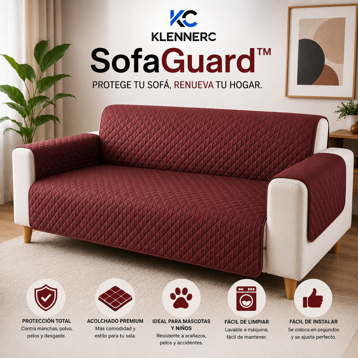 SofaGuard™ PROTECTOR SOFA 2 CUERPOS