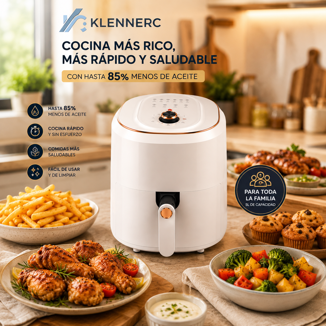 AirChef™ Pro 5L Freidora de aire